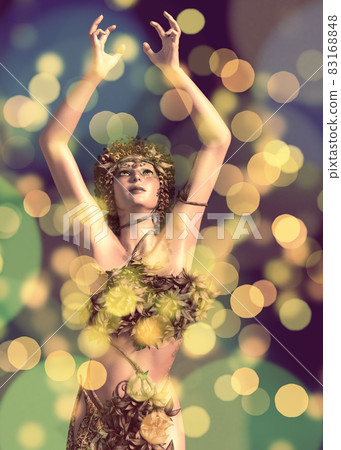 3D Autumn Dryad bokeh 83168848