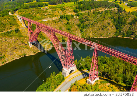 Aerial view of Garabit Viaduct, France Aerial view of Garabit Viaduct, France 83170058