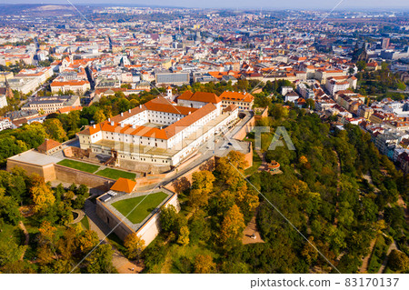 Panoramic view of old Spilberk Castle Panoramic view of old Spilberk Castle 83170137