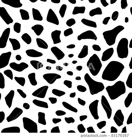 Seamless pattern giraffe isolated on white background. African animals skin. Textile design monochrome print of savannah. Seamless pattern giraffe isolated on white background. African animals skin. Textile design monochrome print of savannah. 83170167
