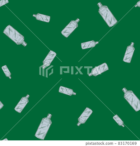 Seamless pattern retro chinese bottle on green background. Random texture template for menu restaurant. Seamless pattern retro chinese bottle on green background. Random texture template for menu restaurant. 83170169