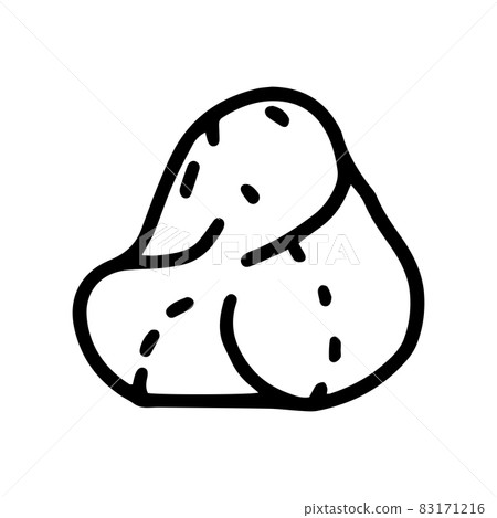 monostatic gomboc line vector doodle simple icon 83171216