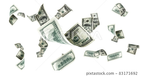 Money background. Hundred dollars of America. Usd cash money falling. Money background. Hundred dollars of America. Usd cash money falling. 83171692