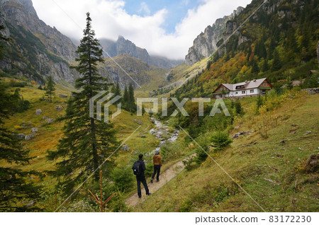 Malaiesti Chalet And Valley On A Autumn Day Malaiesti Chalet And Valley On A Autumn Day 83172230