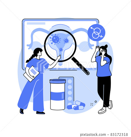 Sexually transmitted diseases abstract concept vector illustration. Sexually transmitted diseases abstract concept vector illustration. 83172318