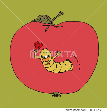 Worm in the apple. Proverb, metaphoric idiom. Worm in the apple. Proverb, metaphoric idiom. 83172319