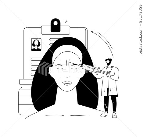 Beauty injection abstract concept vector illustration. Beauty injection abstract concept vector illustration. 83172359
