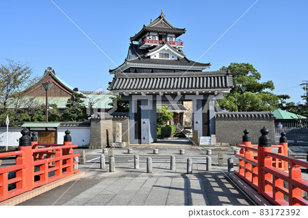 晴天的清洲城、天守閣及周邊設施 83172392