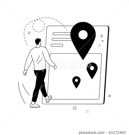 Get directions abstract concept vector illustration. Get directions abstract concept vector illustration. 83172465