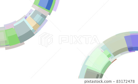 CG background material: Rectangle arranged in a fan shape CG background material: Rectangle arranged in a fan shape 83172478