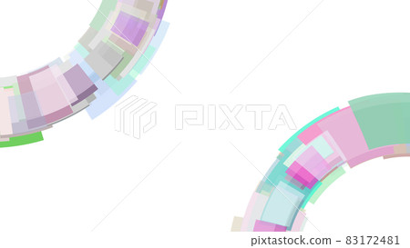 CG背景素材:扇形排列的長方形 CG背景素材:扇形排列的長方形 83172481