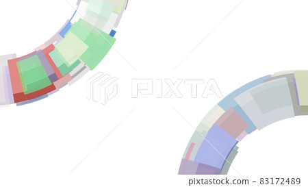 CG background material: Rectangle arranged in a fan shape CG background material: Rectangle arranged in a fan shape 83172489