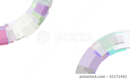 CG background material: Rectangle arranged in a fan shape 83172492