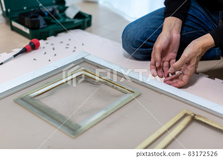 Screen door replacement, dog doorway DIY Screen door replacement, dog doorway DIY 83172526