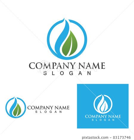 Leaf tree green logo and symbol vector eps10 - Stock Illustration ...