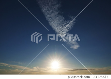 Early autumn evening sky and high clouds Early autumn evening sky and high clouds 83173815