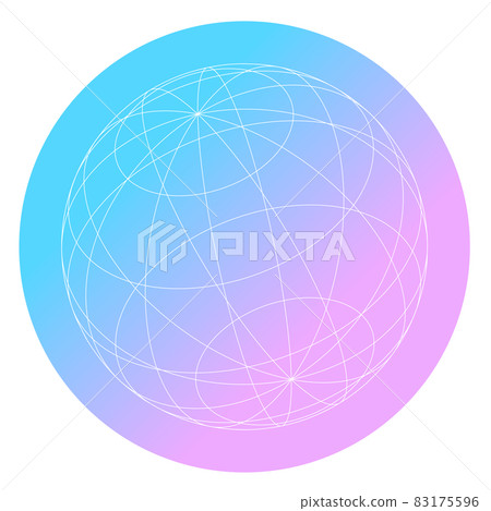 Wire icon with the image of the earth 83175596