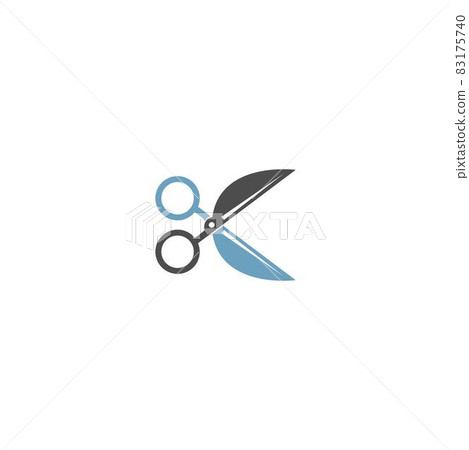 Scissor Icon Ilustration Template - Stock Illustration [83175740] - PIXTA