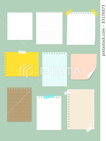 note paper illustration 83176873