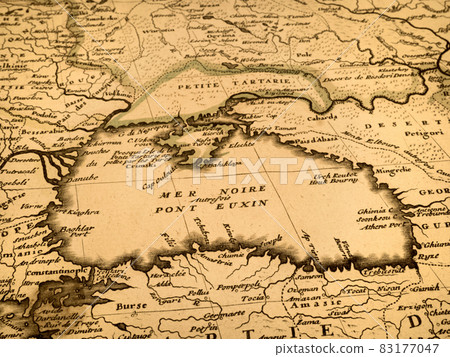Antique World Map Black Sea 83177047