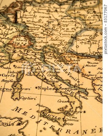 Antique world map Italy 83177067