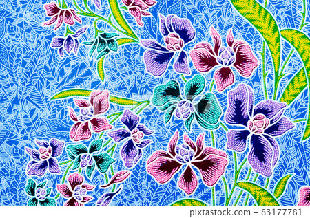 Traditional batik sarong pattern. Traditional batik sarong pattern. 83177781