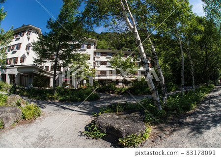 I walked in the woods from Taisho Pond to Kappa Bridge in Kamikochi in the early morning. I walked in the woods from Taisho Pond to Kappa Bridge in Kamikochi in the early morning. 83178091