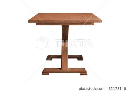 Wooden table isolated on a white background Wooden table isolated on a white background 83178146