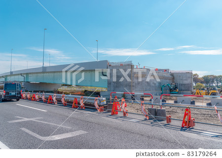 國道254號繞道施工下南端十字路口橋富士見市側2021.10 b-2柔和色 83179264