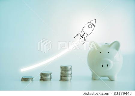 Money saving and investment concept. 83179443