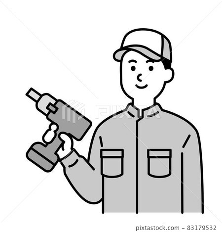 機械師上半身的插圖 機械師上半身的插圖 83179532