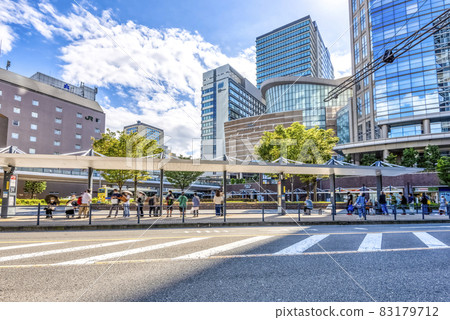 Scenery in front of Kawasaki station West exit 83179712