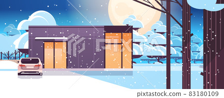 modern house of sandwich panels with panoramic windows environmentally friendly home building modular housing 83180109