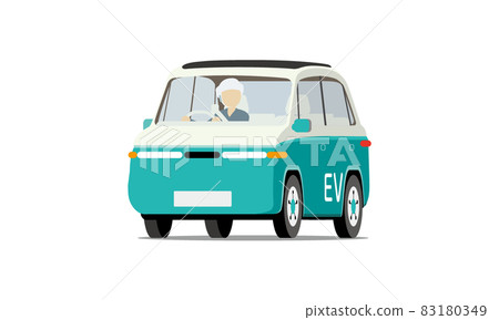 Image illustration of driving an EV electric car Image illustration of driving an EV electric car 83180349