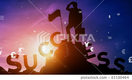 Achievement and Business Goal Success conceptual . Achievement and Business Goal Success conceptual . 83180464