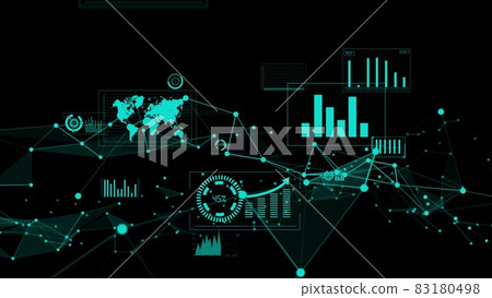Business data and financial figures visualiser graphic Business data and financial figures visualiser graphic 83180498