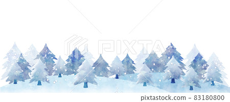 Winter frame Snow and trees (horizontal) Winter frame Snow and trees (horizontal) 83180800