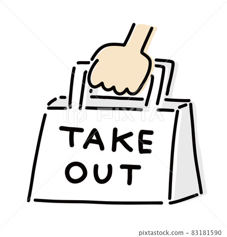 Take-out icon-style illustration 83181590