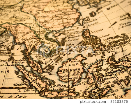 Antique world map Southeast Asia Antique world map Southeast Asia 83183876