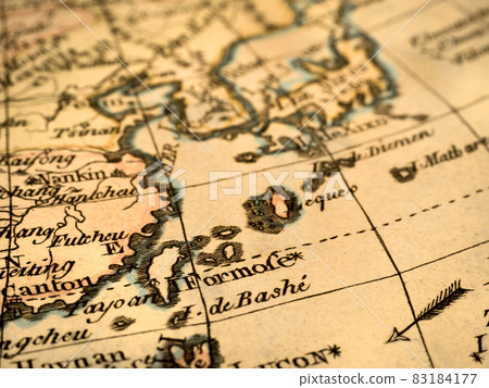 Antique world map Taiwan and China Antique world map Taiwan and China 83184177