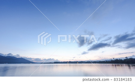 Before sunrise, the view of the lake Before sunrise, the view of the lake 83184183