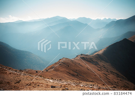 Mountain panorama of the Tatra Mountains from Kasprowy Wierch 83184474