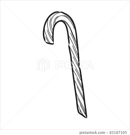 How to Draw a Candy Cane - Bullet Journal Monthly