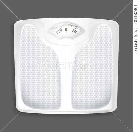 Realistic Detailed 3d White Bathroom Weight Scale for Diet and Sport. Vector illustration of Measurement and Control Overweight Realistic Detailed 3d White Bathroom Weight Scale for Diet and Sport. Vector illustration of Measurement and Control Overweight 83187461