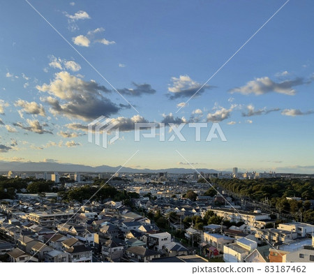 Urban area in the evening 83187462