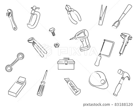 工具畫筆書寫壁紙插畫 工具畫筆書寫壁紙插畫 83188120