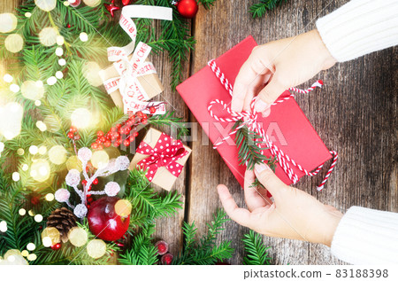 Christmas gift giving 83188398