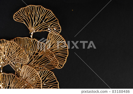 Golden tropial leaves Golden tropial leaves 83188486