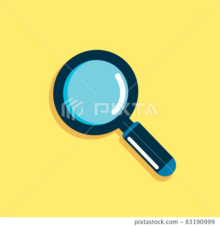 magnifying glass icon vector flat style for search 83190999