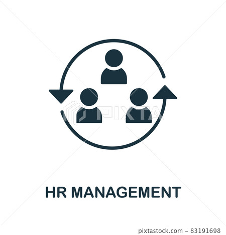 Hr Management icon. Monochrome sign from company management collection. Creative Hr Management icon illustration for web design, infographics and more Hr Management icon. Monochrome sign from company management collection. Creative Hr Management icon illustration for web design, infographics and more 83191698